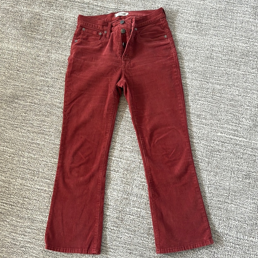 Madewell Corduroy Cali Demi pants